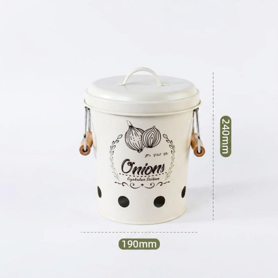Iron Vegetable Containers 3 Pieces